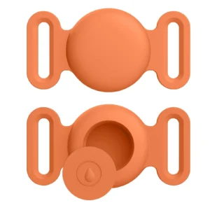 Etui silikonowe na Apple AirTag z brelokiem do plecaka Czarny
