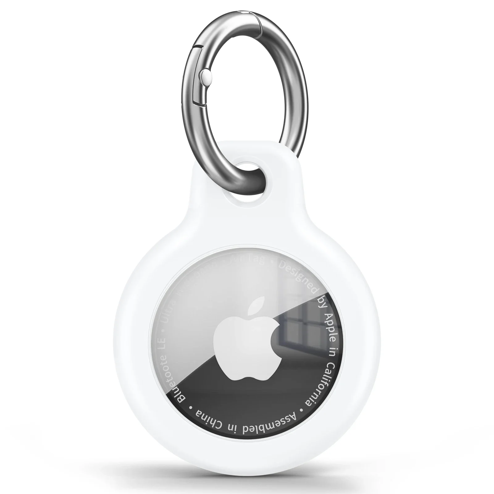 Etui silikonowe na Apple AirTag z uchwytem na klucze Czarny