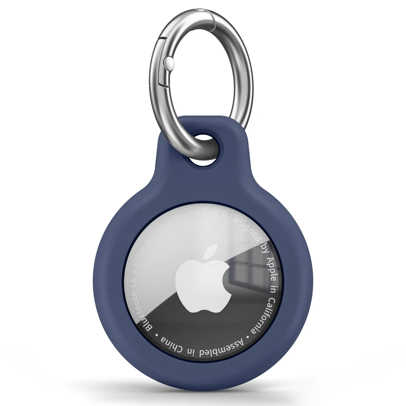 Etui silikonowe na Apple AirTag z uchwytem na klucze Niebieski