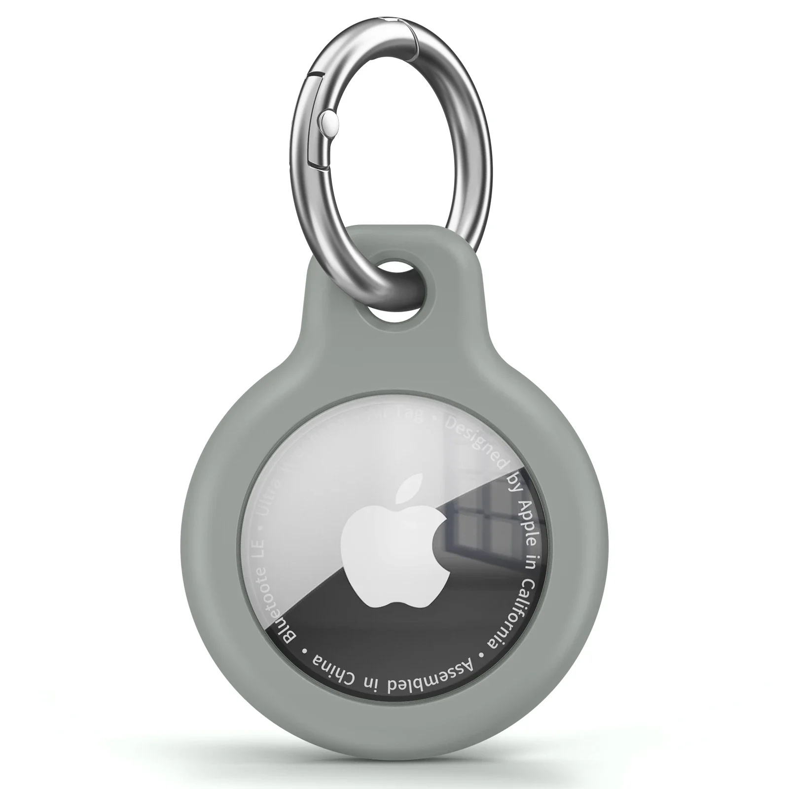 Etui silikonowe na Apple AirTag z uchwytem na klucze Różowe złoto