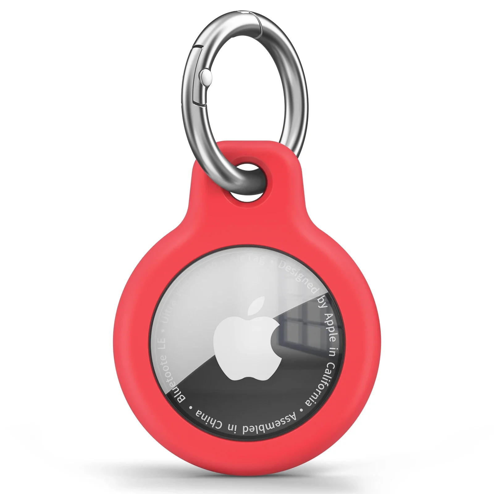 Etui silikonowe na Apple AirTag z uchwytem na klucze Zielony