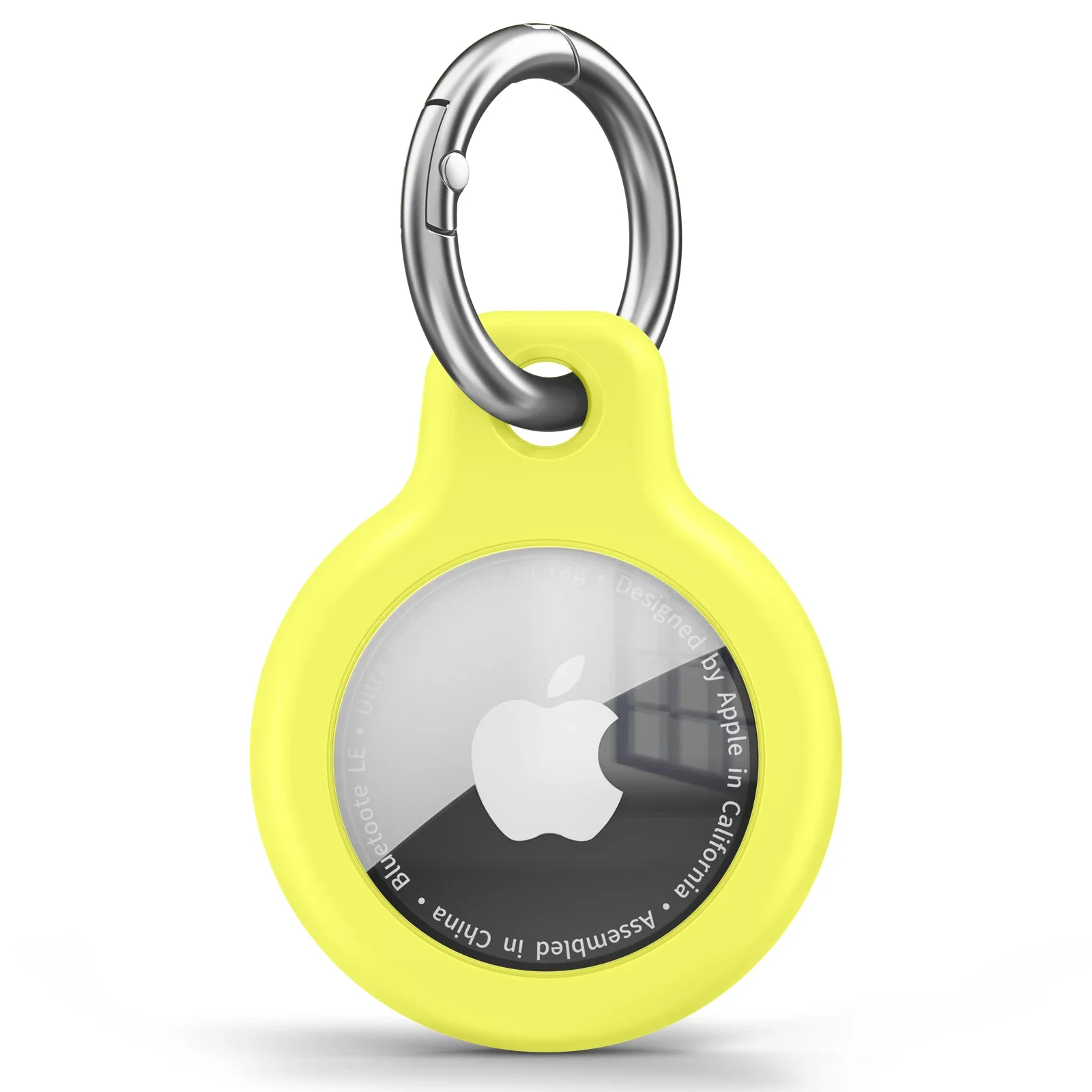 Etui silikonowe na Apple AirTag z uchwytem na klucze Złoto