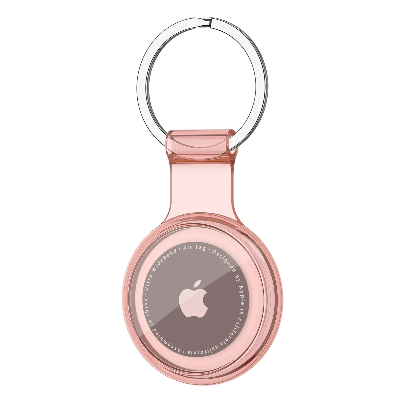 Etui TPU na Apple AirTag wodoodporny brelok do kluczy Różowe złoto
