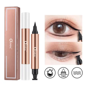 Eyeliner wodoodporny O'CHEAL z pieczątką — szybkoschnący, podwójny Khaki