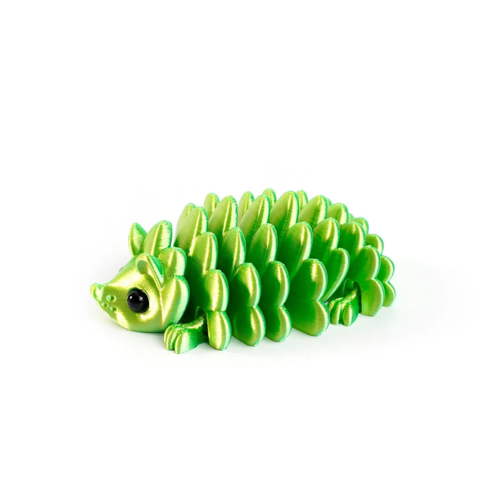 Figurka jeża drukowana 3D – ruchoma ozdoba na biurko Khaki