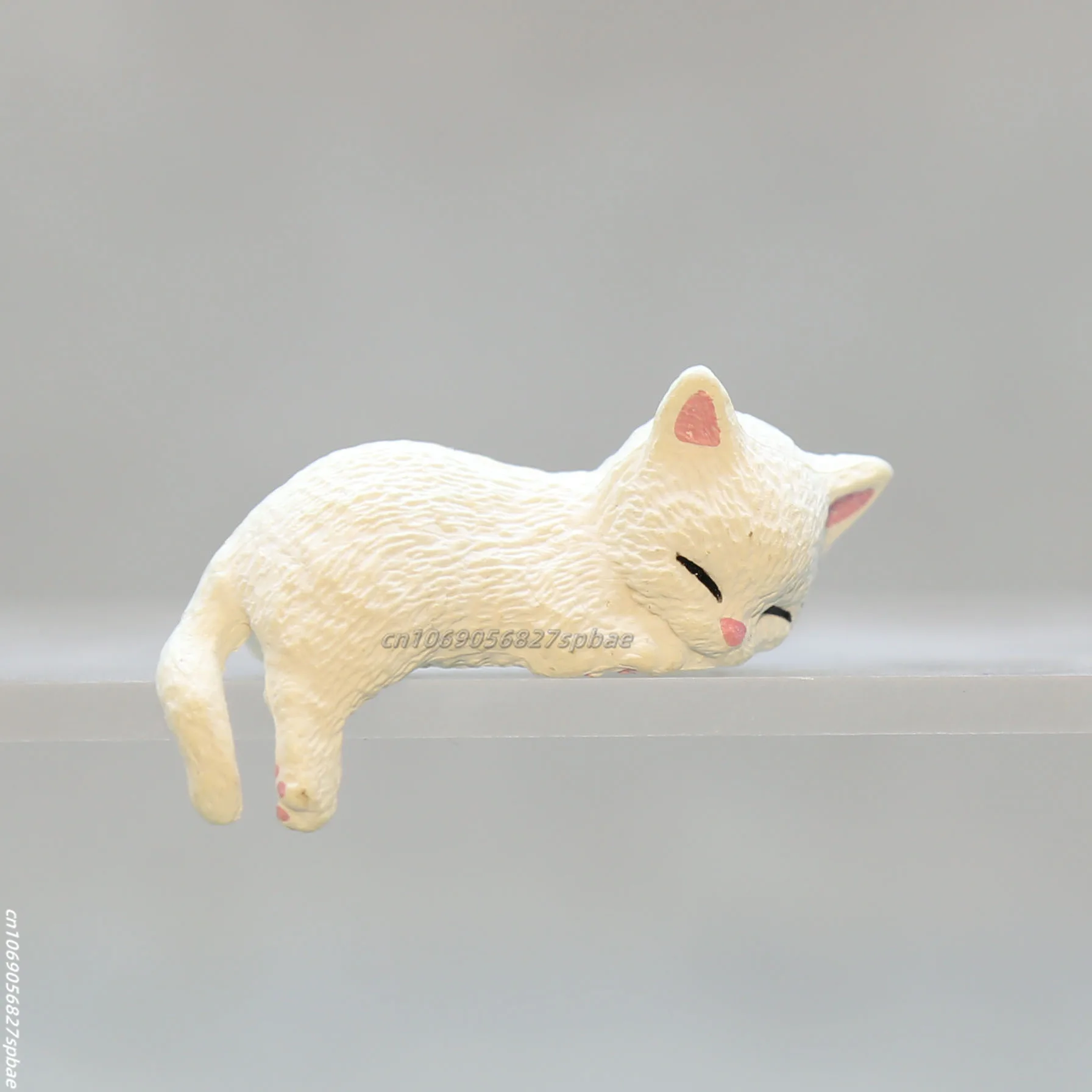 Figurka kota z żywicy DIY - magnes na lodówkę Khaki