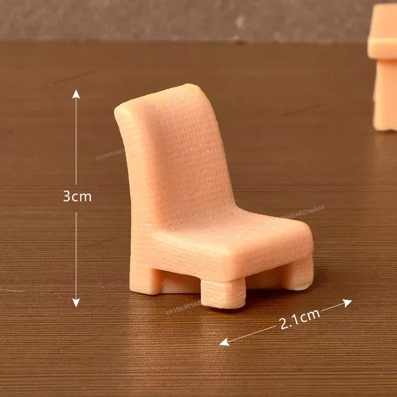 Figurka kota z żywicy - miniaturowa ozdoba do ogródka Jasnozielony