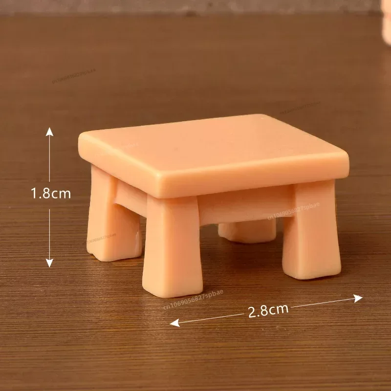 Figurka kota z żywicy - miniaturowa ozdoba do ogródka Jasnożółty