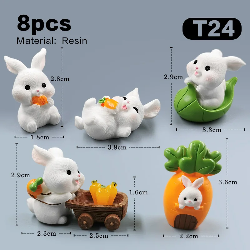 Figurka króliczka wielkanocnego – miniaturka do dekoracji Ciemnoniebieski