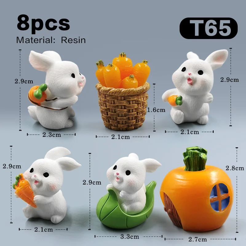 Figurka króliczka wielkanocnego – miniaturka do dekoracji Jasny