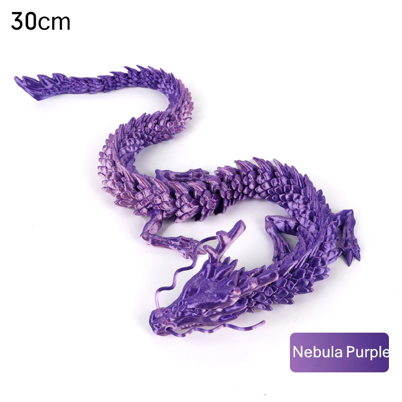 Figurka smoka z druku 3D - ozdoba do akwarium 30 cm Khaki