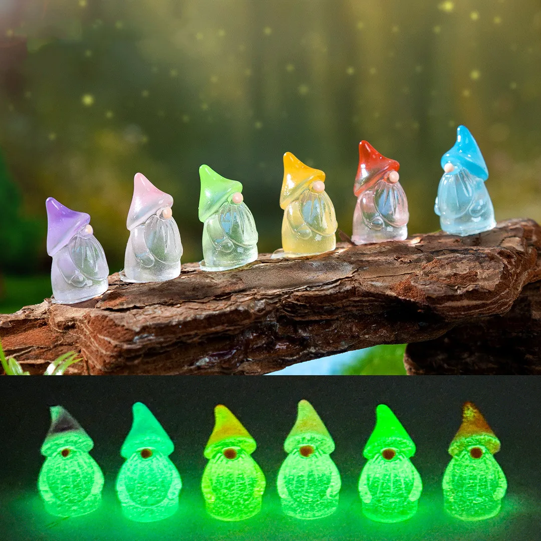 Figurki krasnali i wróżek do miniaturowego ogrodu Khaki