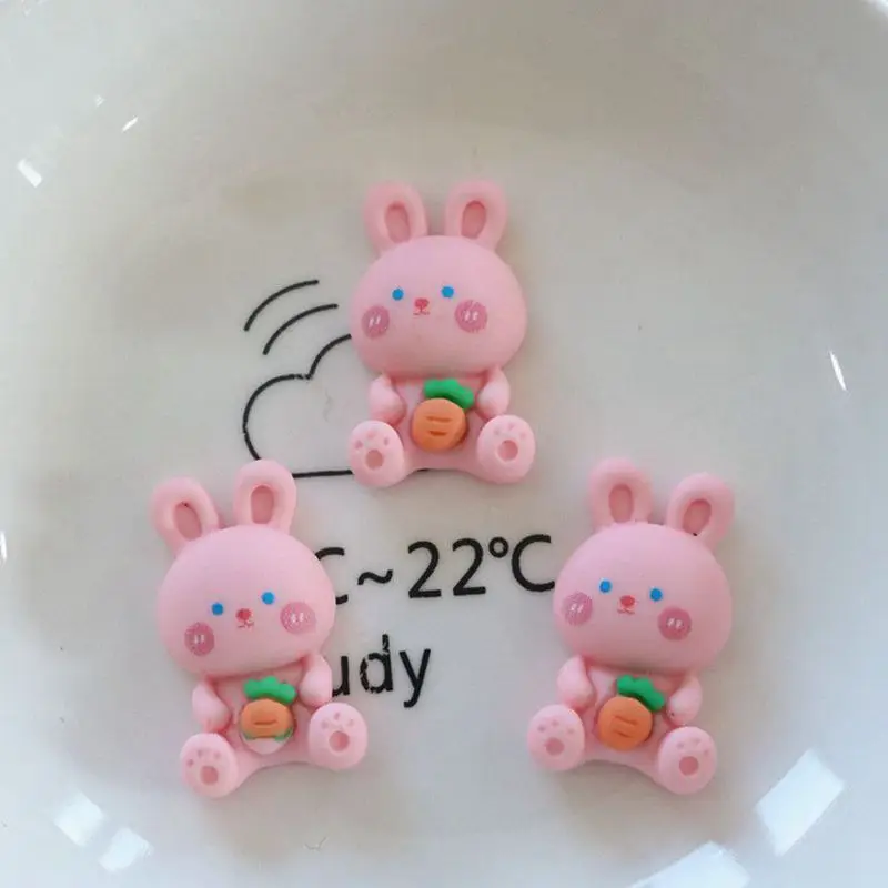 Figurki z żywicy królik niedźwiedź kot 10 sztuk Brązowy
