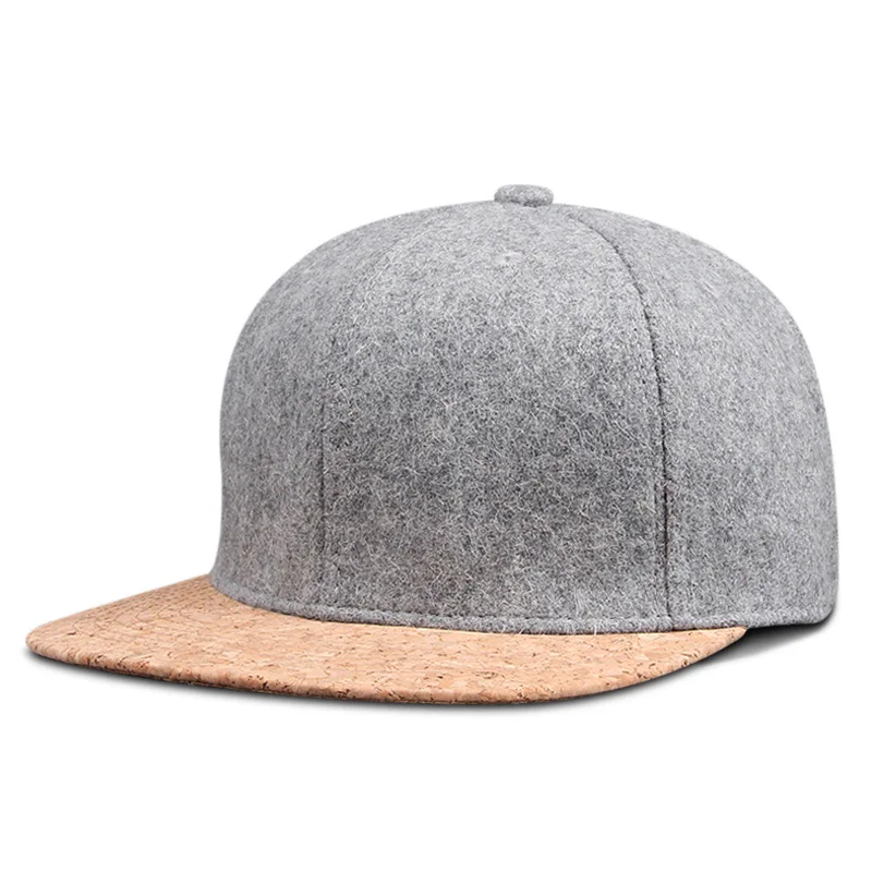Filcowa czapka z daszkiem snapback duży rozmiar do 64 cm A1