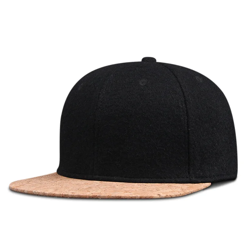 Filcowa czapka z daszkiem snapback duży rozmiar do 64 cm A7
