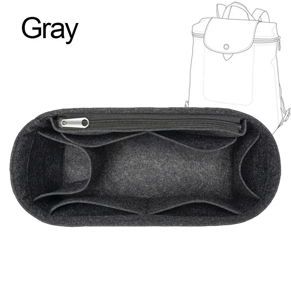 Filcowa wkładka organizer do torebki Longchamp Le Pliage Szary