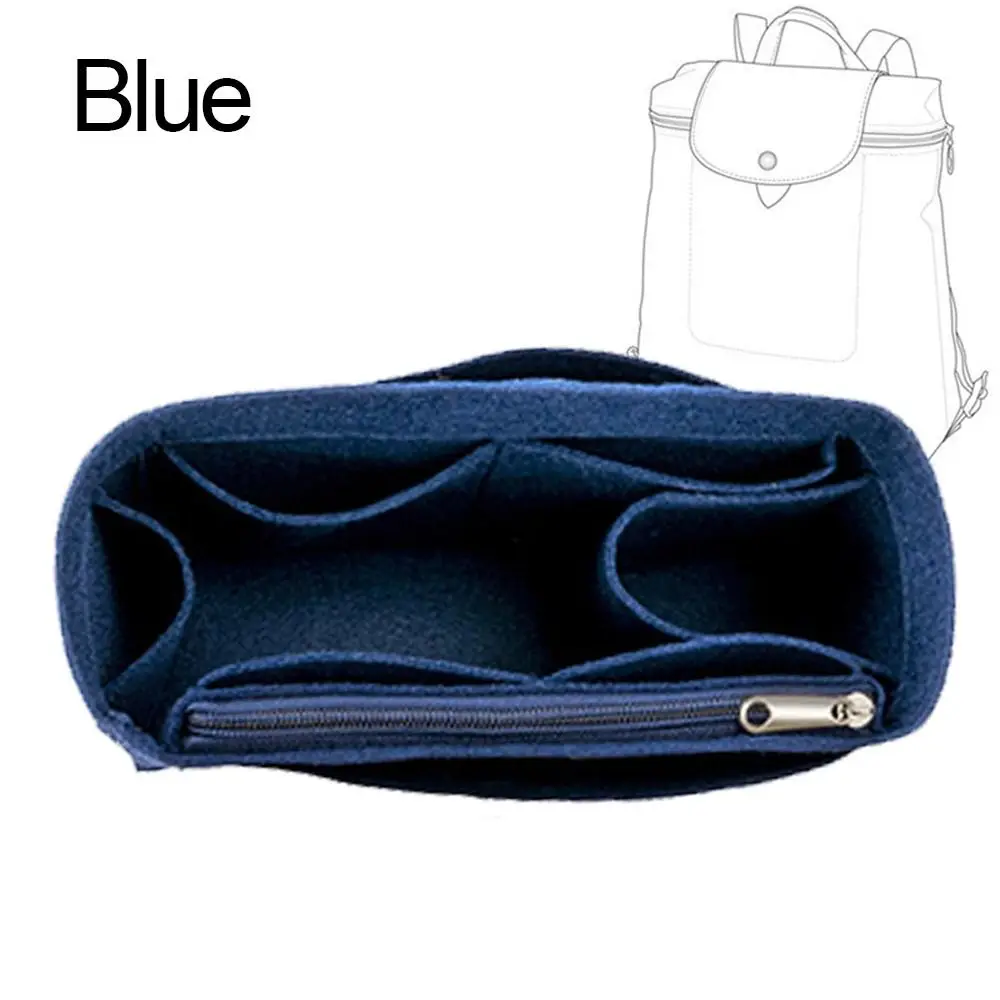 Filcowa wkładka organizer do torebki Longchamp Le Pliage Niebieski