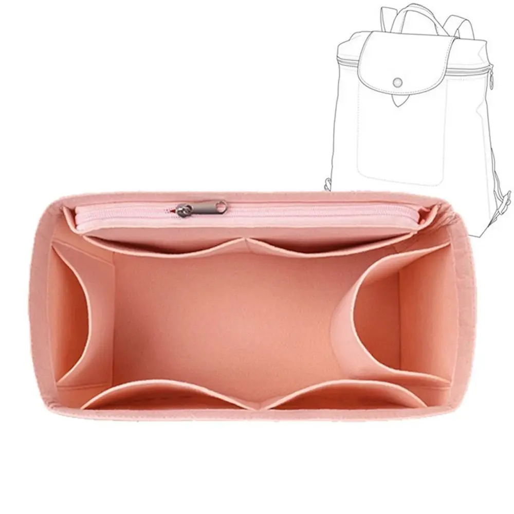 Filcowa wkładka organizer do torebki Longchamp Le Pliage Różowy