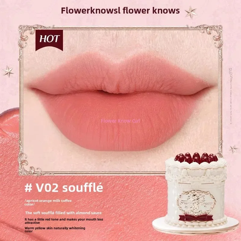 Flower Knows błoto do ust Strawberry Cupid matowy krem Błękitny