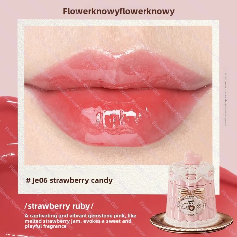 Flower Knows błoto do ust Strawberry Cupid matowy krem Brązowy