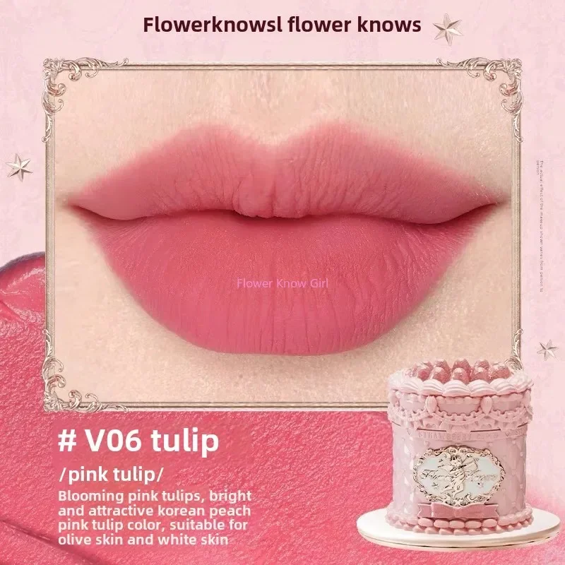 Flower Knows błoto do ust Strawberry Cupid matowy krem Jasnoszary