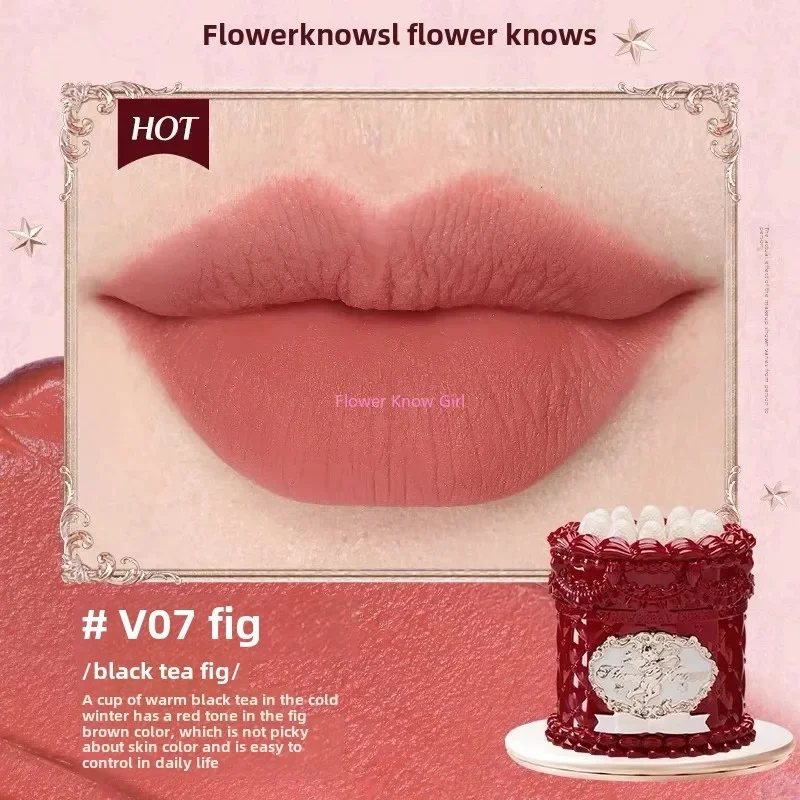 Flower Knows błoto do ust Strawberry Cupid matowy krem Jasnozielony