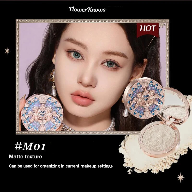 Flower Knows Little Angel rozświetlacz do twarzy 8g — paleta highlight premium Khaki
