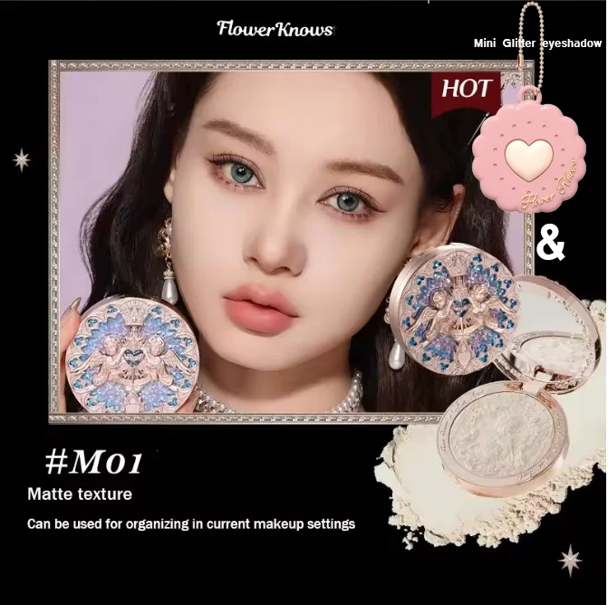 Flower Knows Little Angel rozświetlacz do twarzy 8g — paleta highlight premium Czekolada