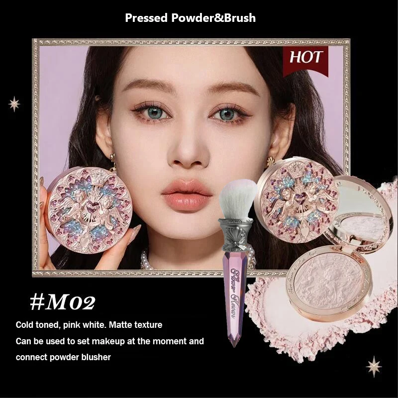 Flower Knows Little Angel rozświetlacz do twarzy 8g — paleta highlight premium Jasnoszary