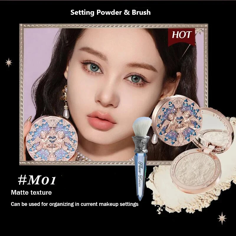 Flower Knows Little Angel rozświetlacz do twarzy 8g — paleta highlight premium Pomarańczowy