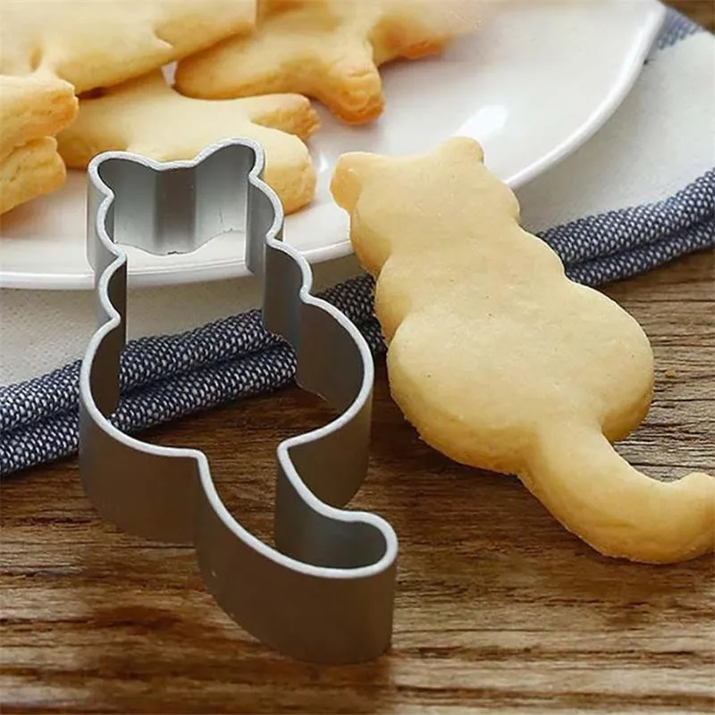 Aluminiowa foremka do ciastek w kształcie kota