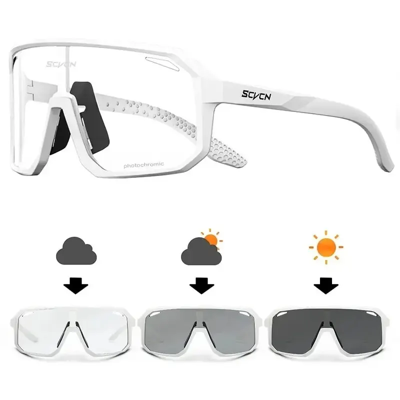 Fotochromowe okulary rowerowe sportowe UV400 Dz s62 ph 05