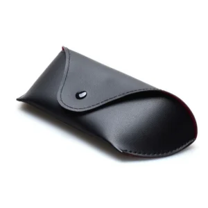 Futerał na okulary ze skóry PU z zamkiem – eleganckie etui ochronne Biały