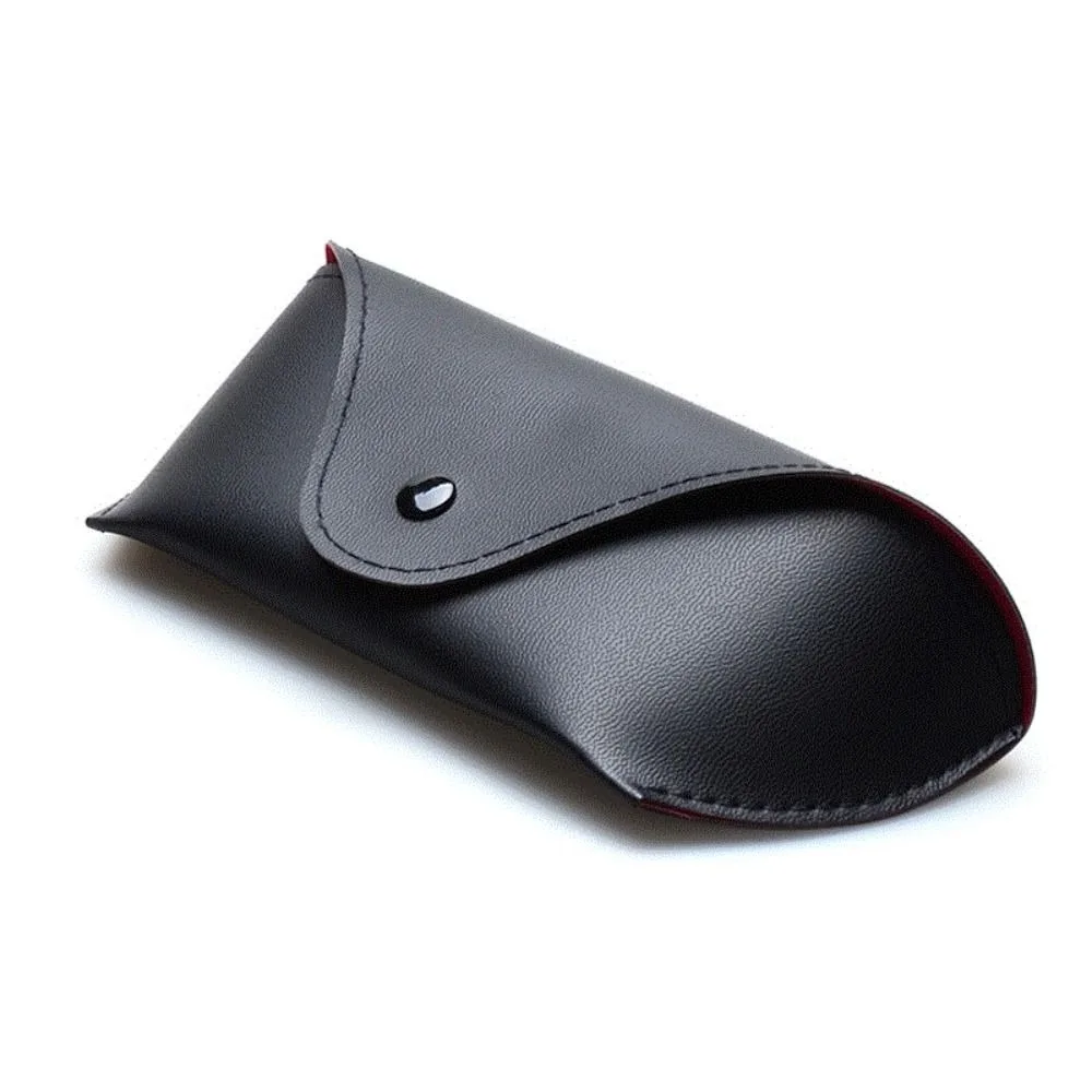 Futerał na okulary ze skóry PU z zamkiem – eleganckie etui ochronne Biały