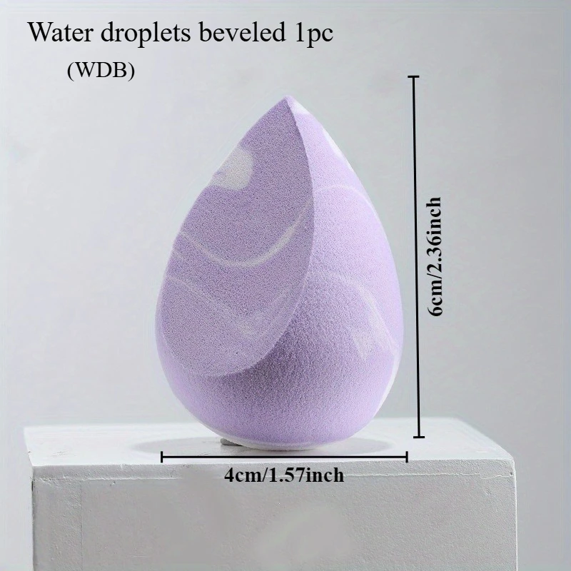 Gąbka do makijażu Beauty Egg dwustronna w kolorze gradientowym Ciemny fiolet