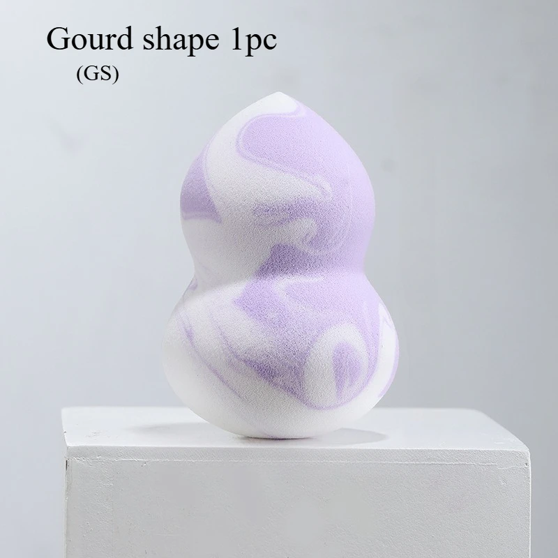 Gąbka do makijażu Beauty Egg dwustronna w kolorze gradientowym Fioletowy