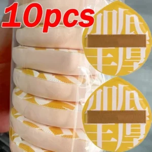 Gąbki do makijażu XL 10 sztuk super grube na sucho i mokro Biały