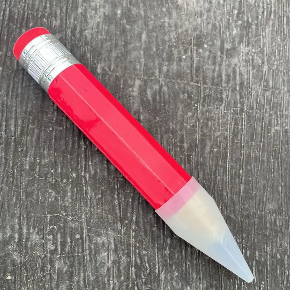 Gigantyczny drewniany ołówek z gumką, 18/35 cm Biały