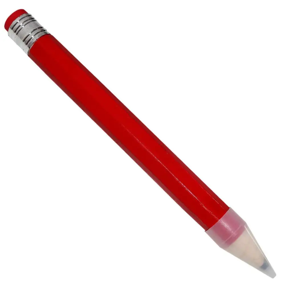 Gigantyczny drewniany ołówek z gumką, 18/35 cm Jasnoszary