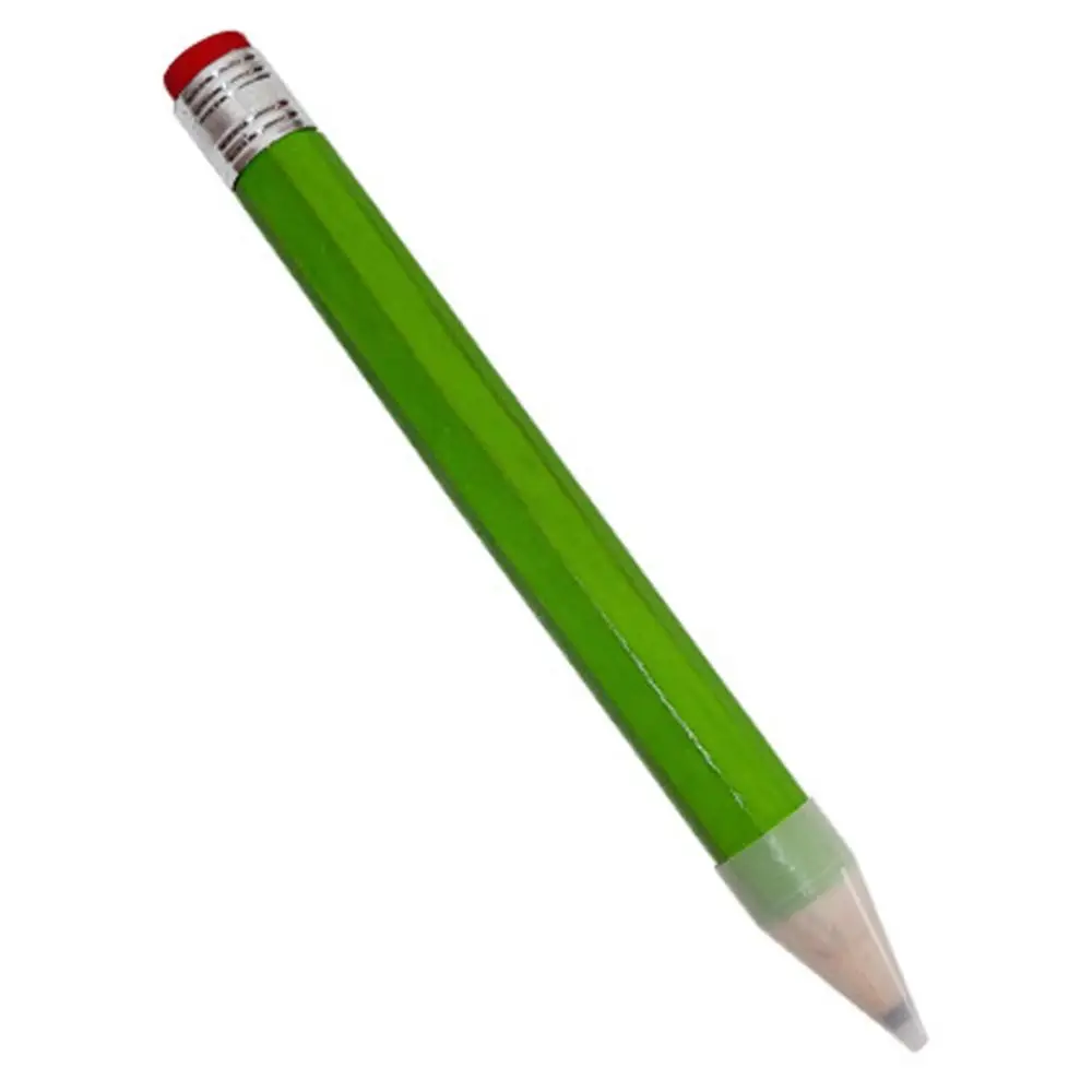 Gigantyczny drewniany ołówek z gumką, 18/35 cm Niebieski