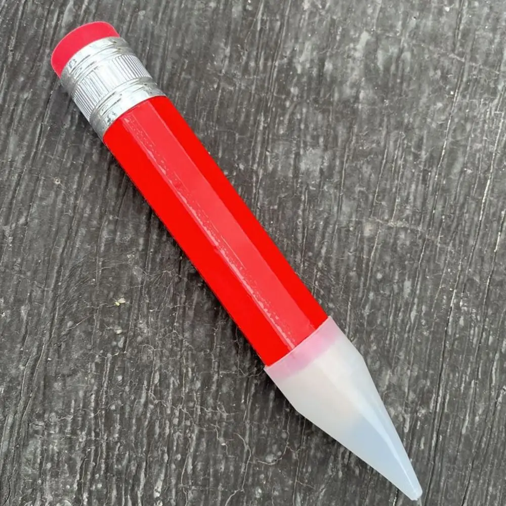 Gigantyczny drewniany ołówek z gumką, 18/35 cm żółty