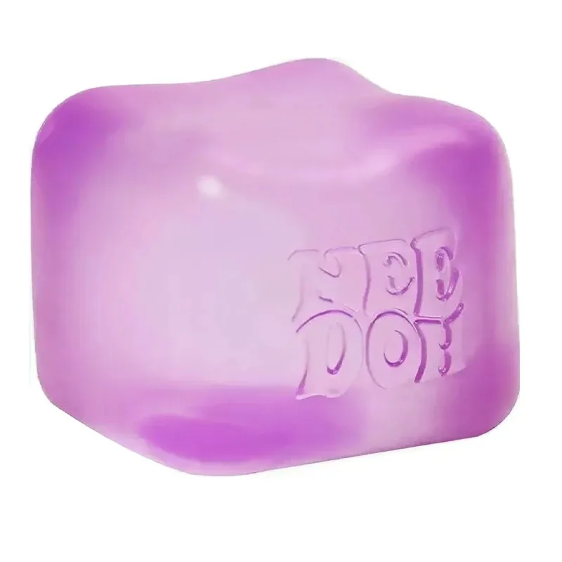 Gniotek Schylling Nee Doh Nice Cube, kostka sensoryczna Khaki