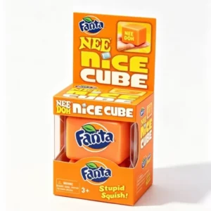 Gniotek Schylling Needoh Nice Cube pomarańczowy, sensoryczny Pomarańczowy