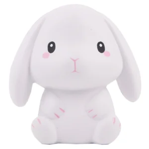 Gniotek squishy króliczek kawaii, pachnący i wolno rosnący Jasnoszary