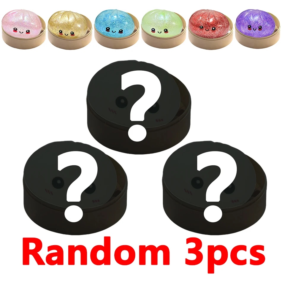 Gniotek squishy w kształcie pierożka baozi, wolno rosnący Khaki