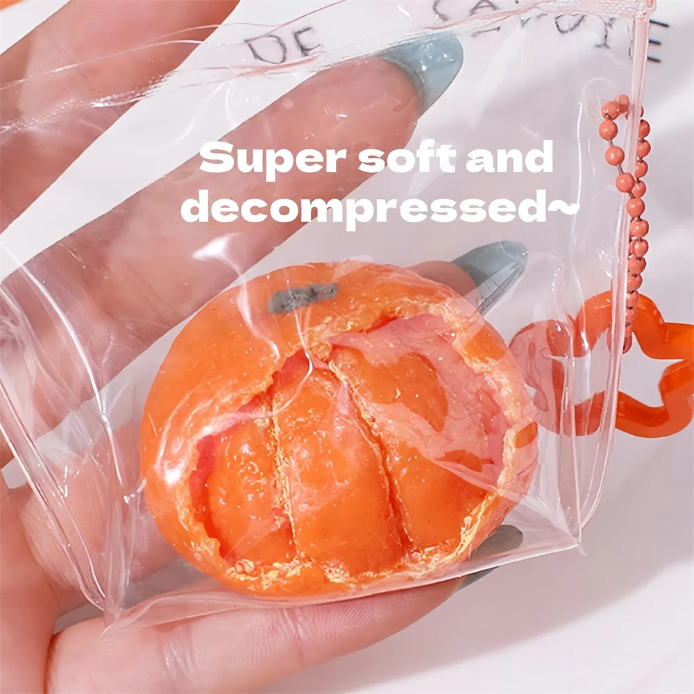 Gniotek squishy obrana pomarańcza, wolno rosnący owoc Antyczny mosiądz