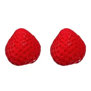 Gniotek squishy w kształcie truskawki, wolno rosnący Jasnozielony