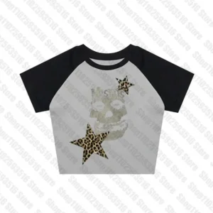 Gotycka sukienka mini Y2K Harajuku Szary