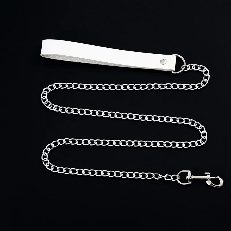 Gotycki czarny choker dla kobiet - biżuteria na Halloween i cosplay Biały