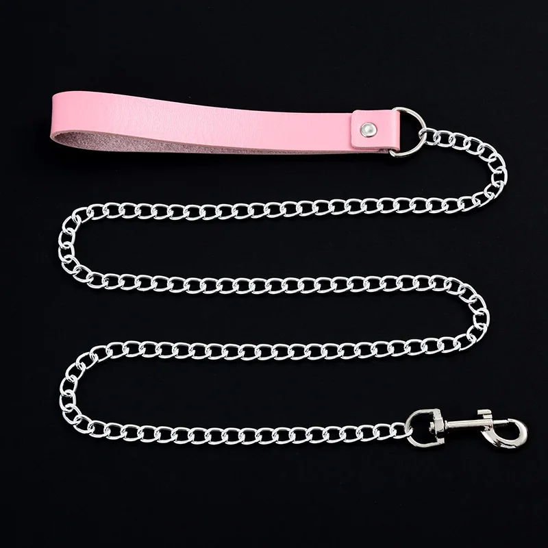 Gotycki czarny choker dla kobiet - biżuteria na Halloween i cosplay Różowy